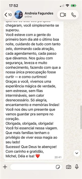 Depoimento de Andreia Fagundes (parte 2)